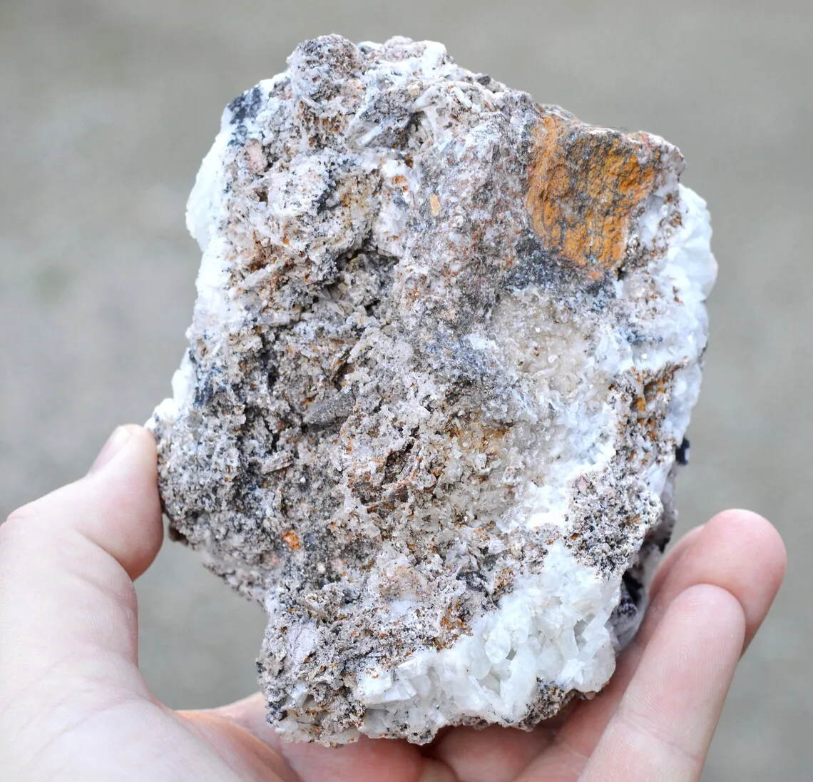 Barite & Jamesonite 1108 grams - Baia Sprie mine, Baia Sprie, Maramureș County, Romania - image 5