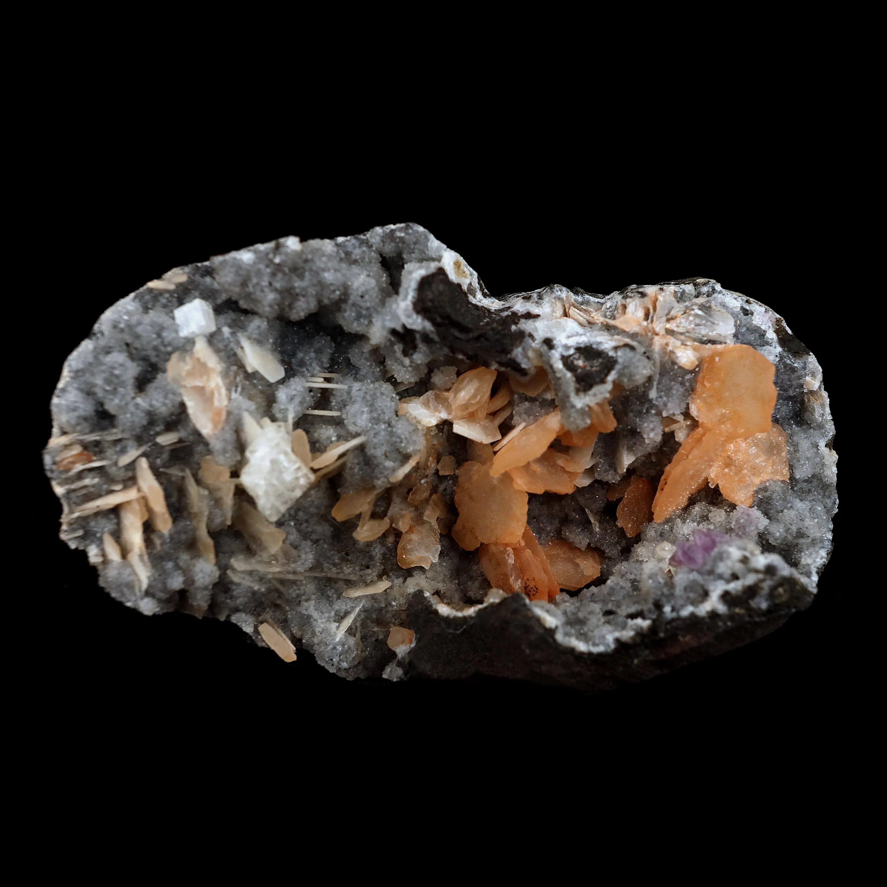 Barite on Chalcedony Natural Mineral Specimen - image 6