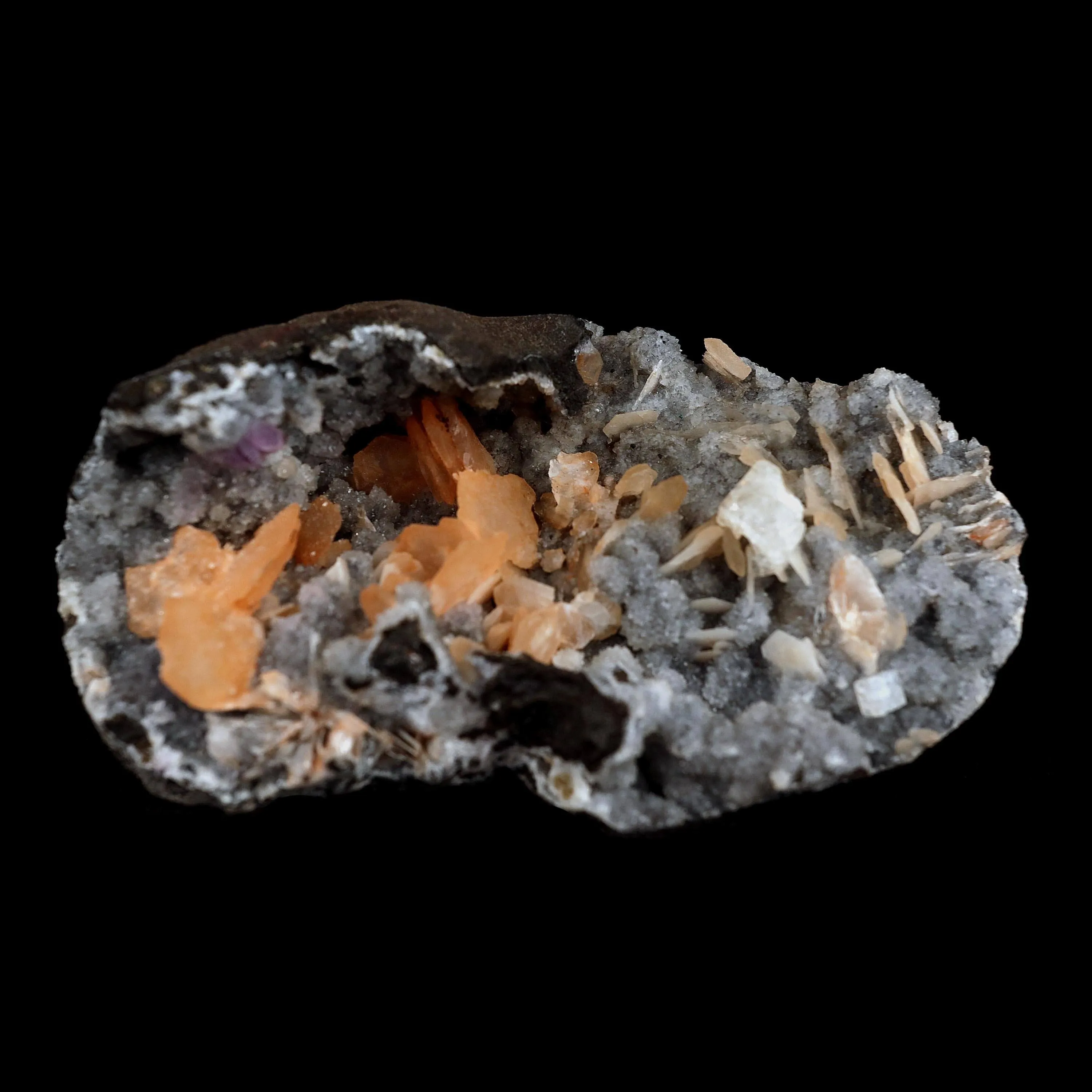 Barite on Chalcedony Natural Mineral Specimen - image 5