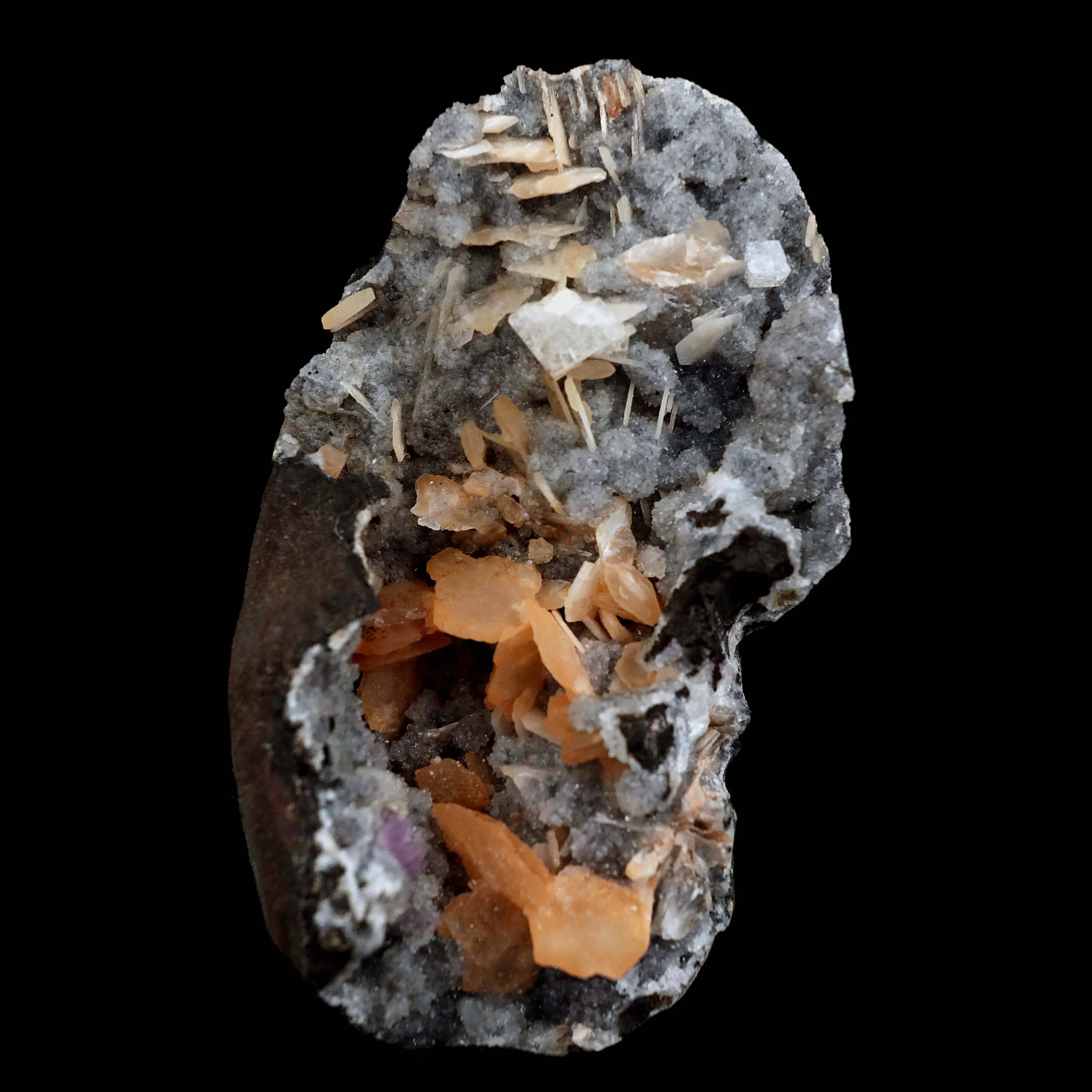 Barite on Chalcedony Natural Mineral Specimen - image 1