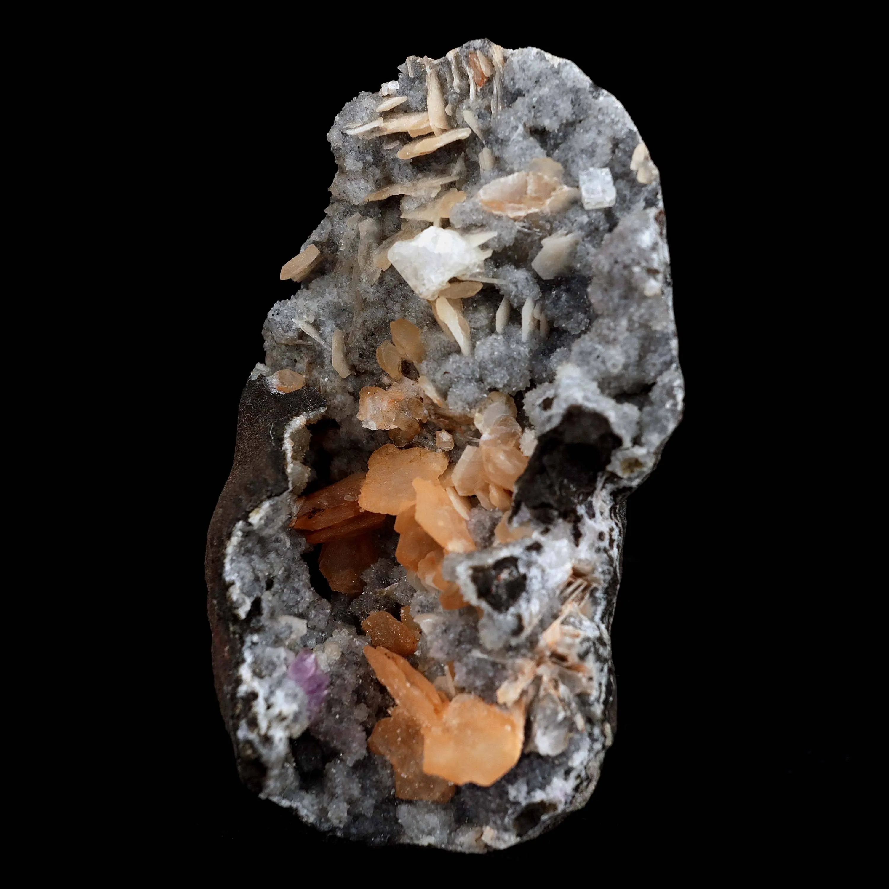 Barite on Chalcedony Natural Mineral Specimen - image 2