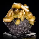 Barite on Fluorite - image 1