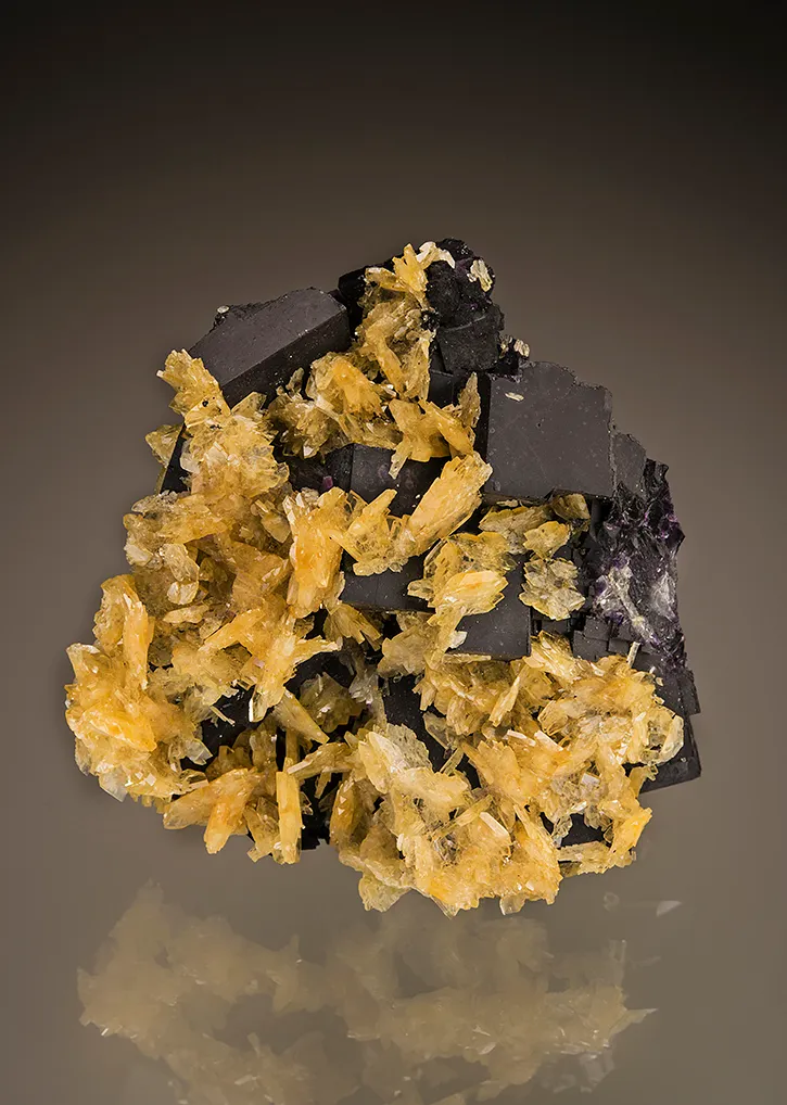 Barite on Fluorite image