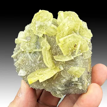 Barite on Galena