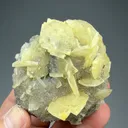 Barite on Galena - image 2