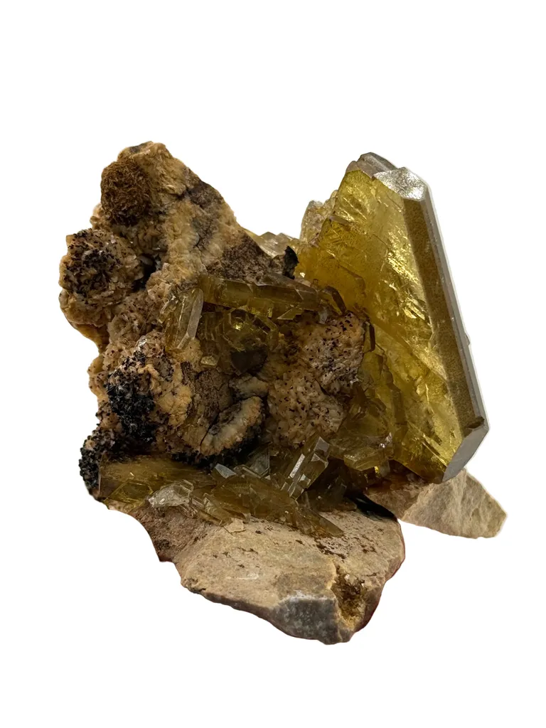 Barite on Matrix Warihuayin Mine, Peru ex. Martin Zinn - image 2