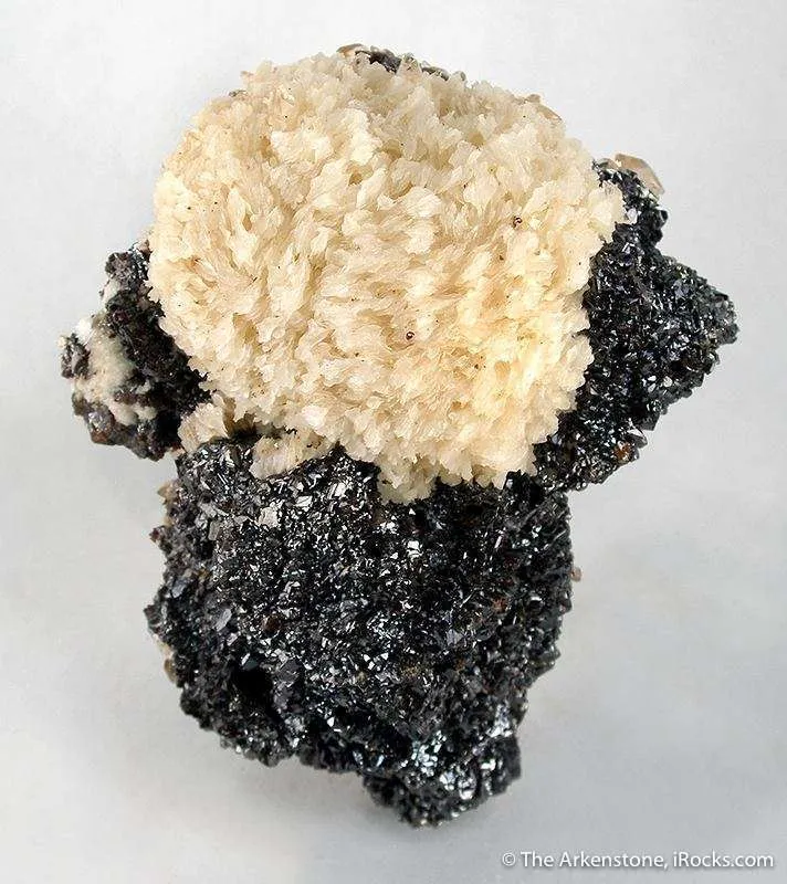 Barite on Sphalerite (Or Vice Versa) image