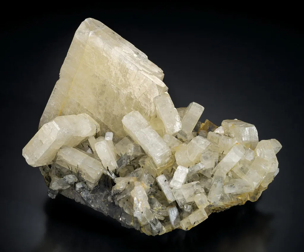 Barite, Stibnite image