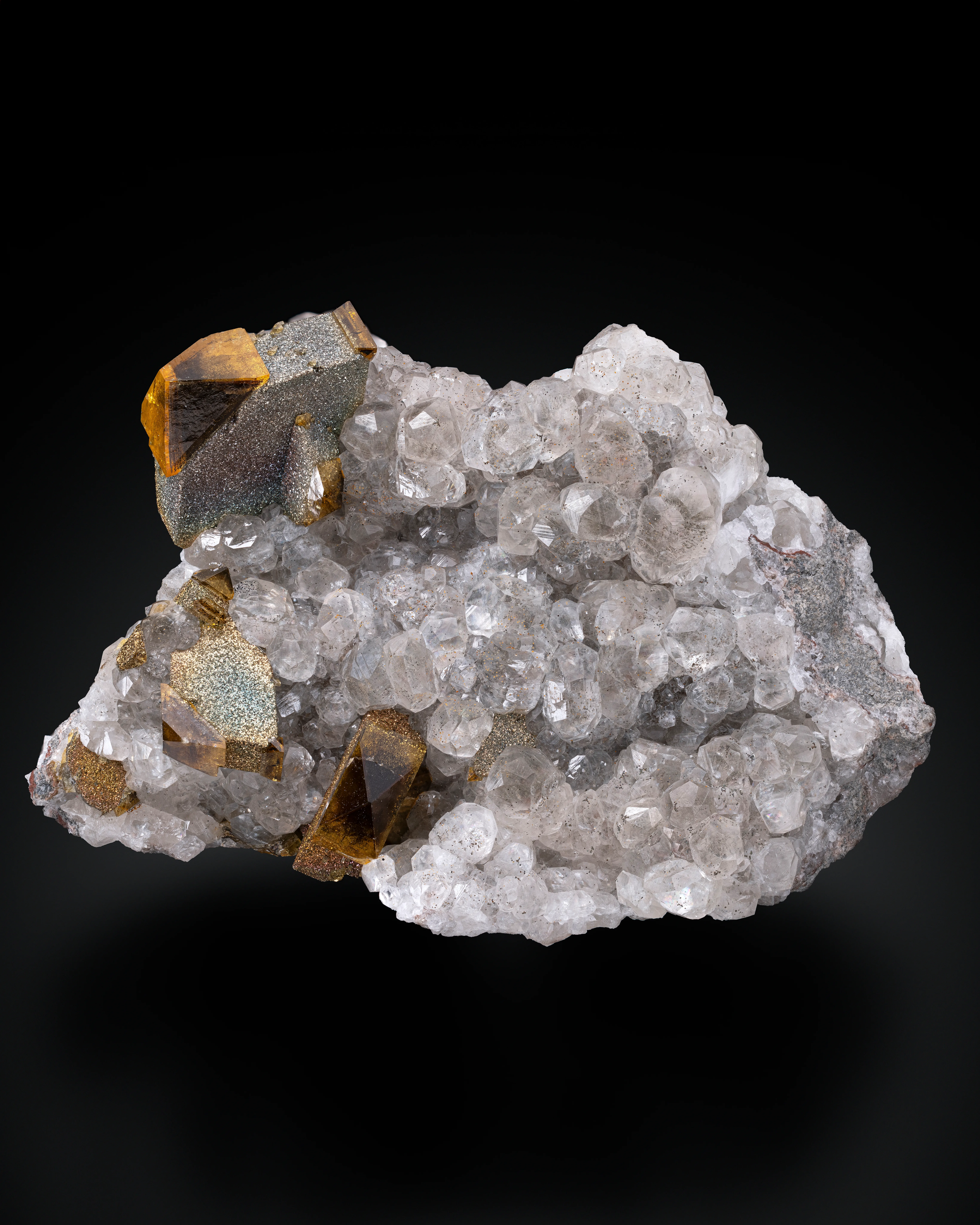 Barite w/ Chalcopyrite & Calcite - image 1