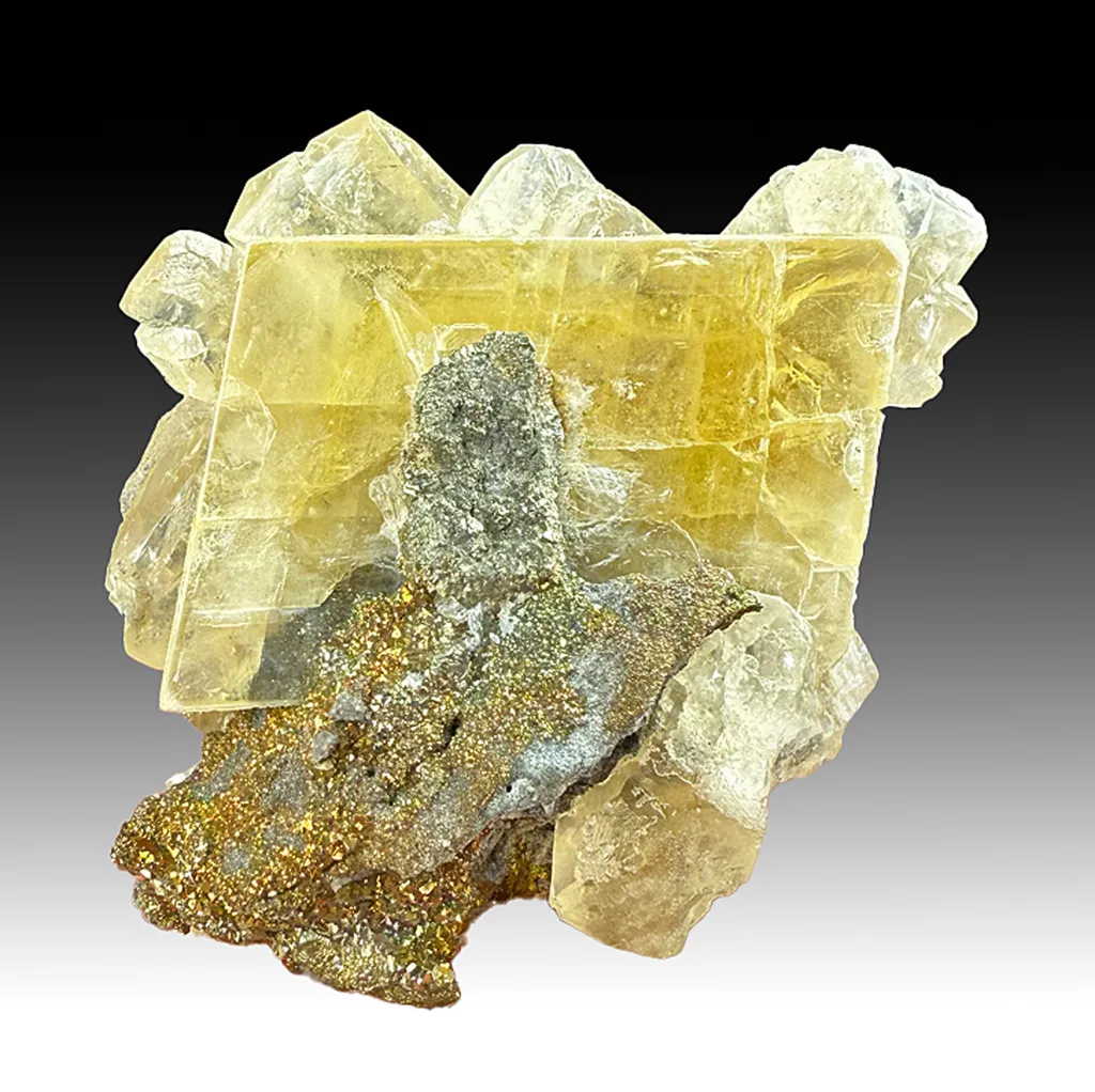Barite with Calcite, Marcasite (1662) image