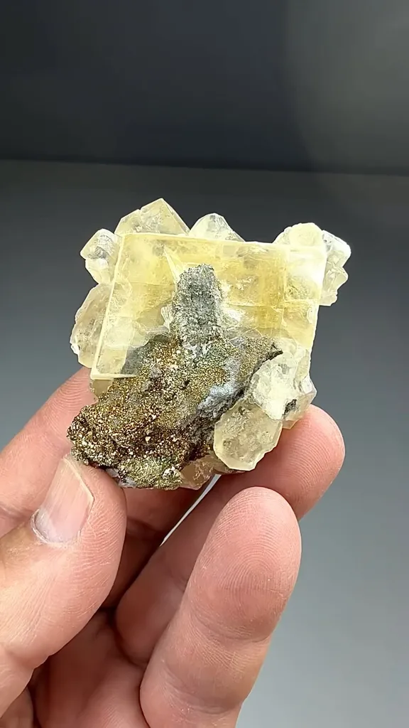 Barite with Calcite, Marcasite (1662) - image 2