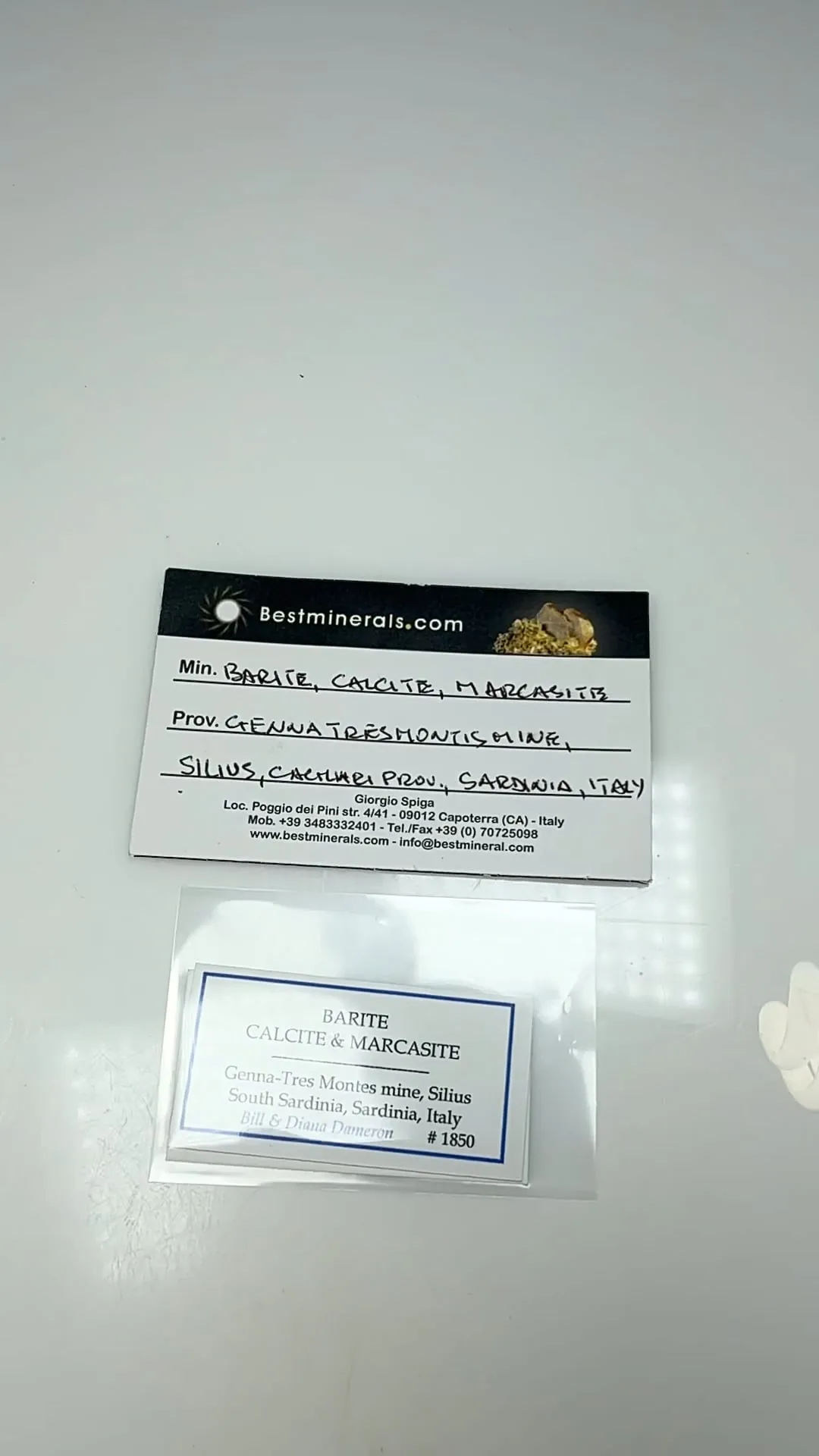 Barite with Calcite, Marcasite (1850) - image 2