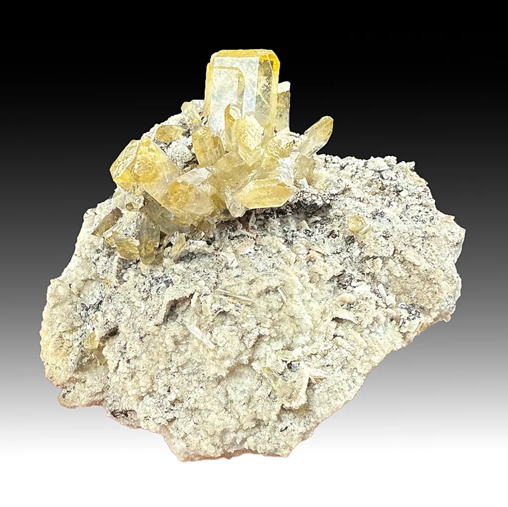 Barite with Calcite, Sphalerite (1550) image