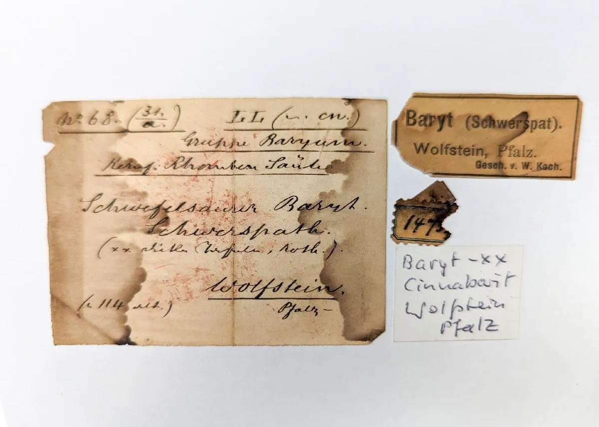 Barite with Cinnabar - image 1