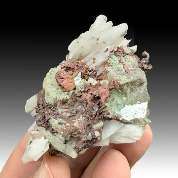 Barite with Copper