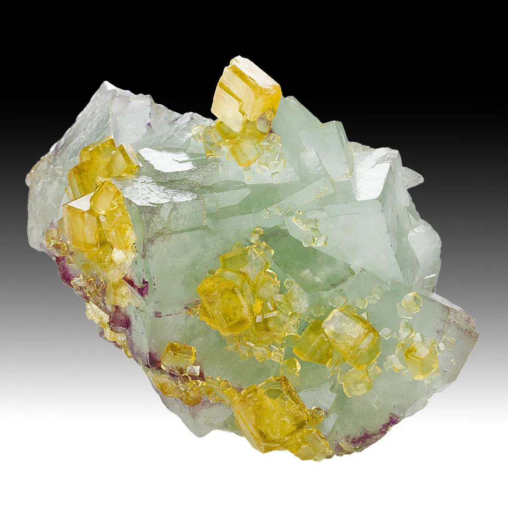 Barite with Fluorite image