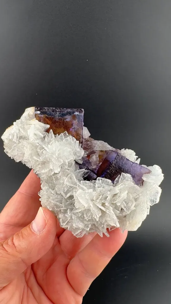 Barite with Fluorite image