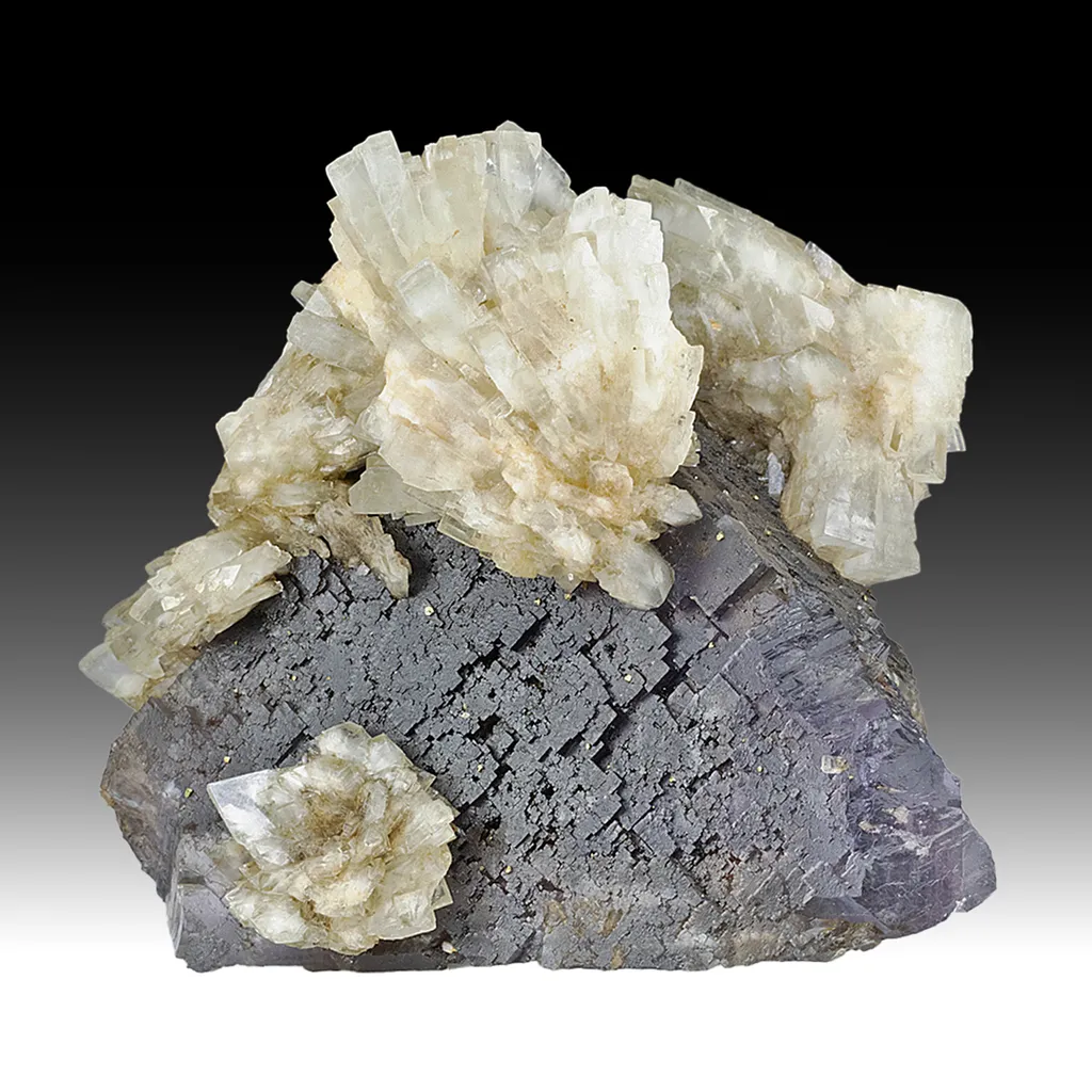 Barite with Fluorite image