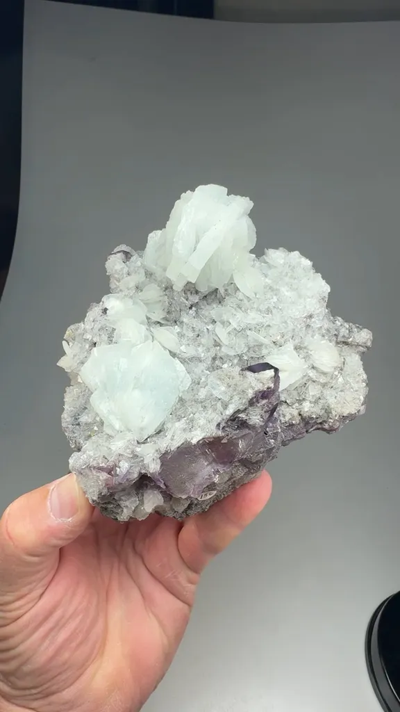 Barite with Fluorite image
