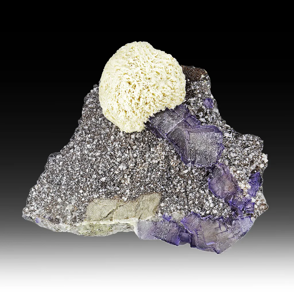 Barite with Fluorite, Dolomite image