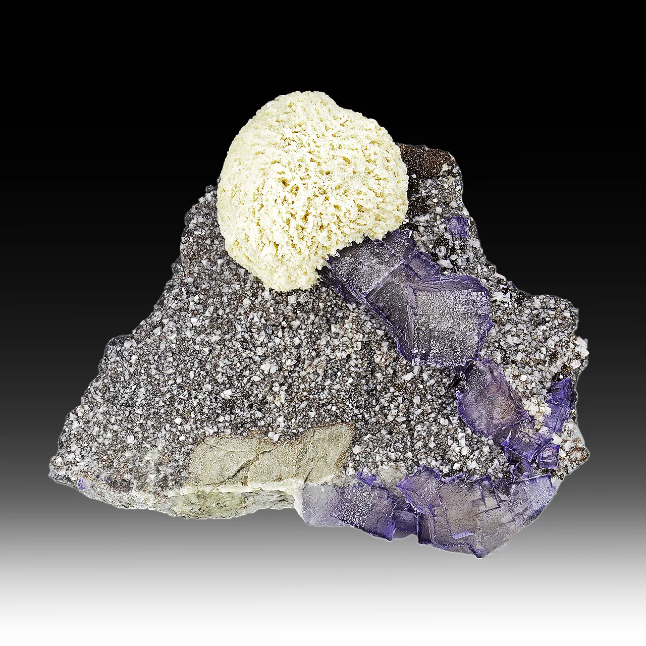Barite with Fluorite, Dolomite - image 1