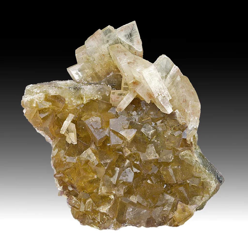 Barite with Fluorite, Dolomite, Pyrite (repaired) image