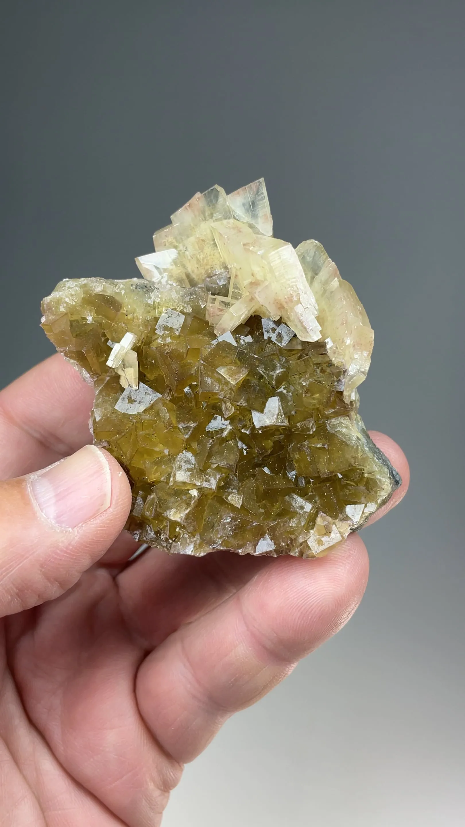 Barite with Fluorite, Dolomite, Pyrite (repaired) - image 2