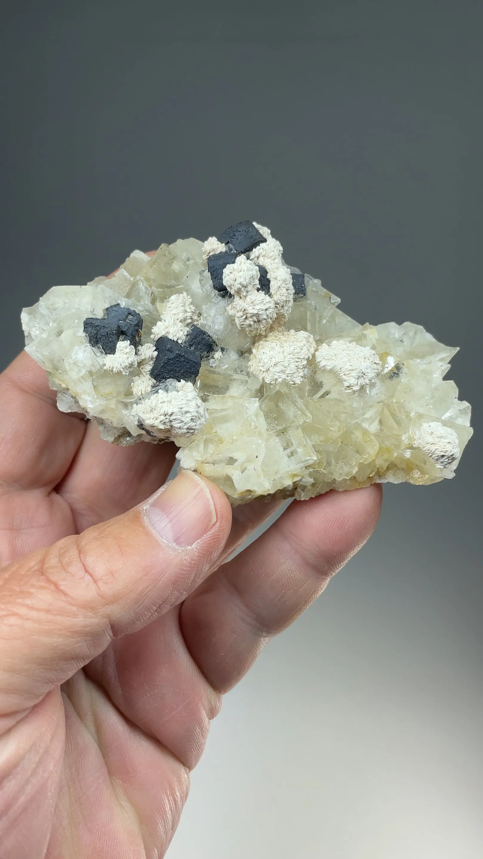 Barite with Fluorite, Galena (repaired) - image 2