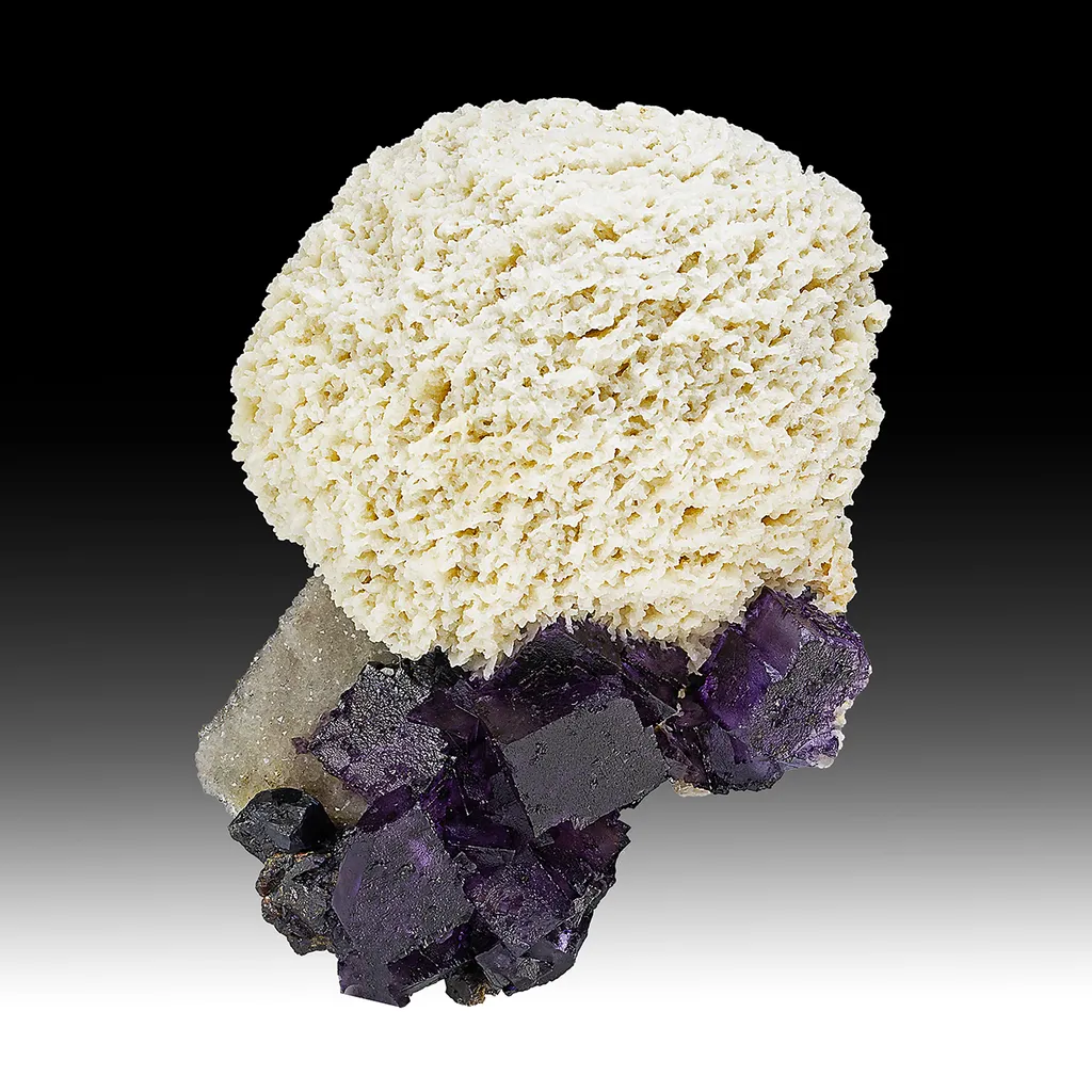 Barite with Fluorite, Sphalerite, Quartz image