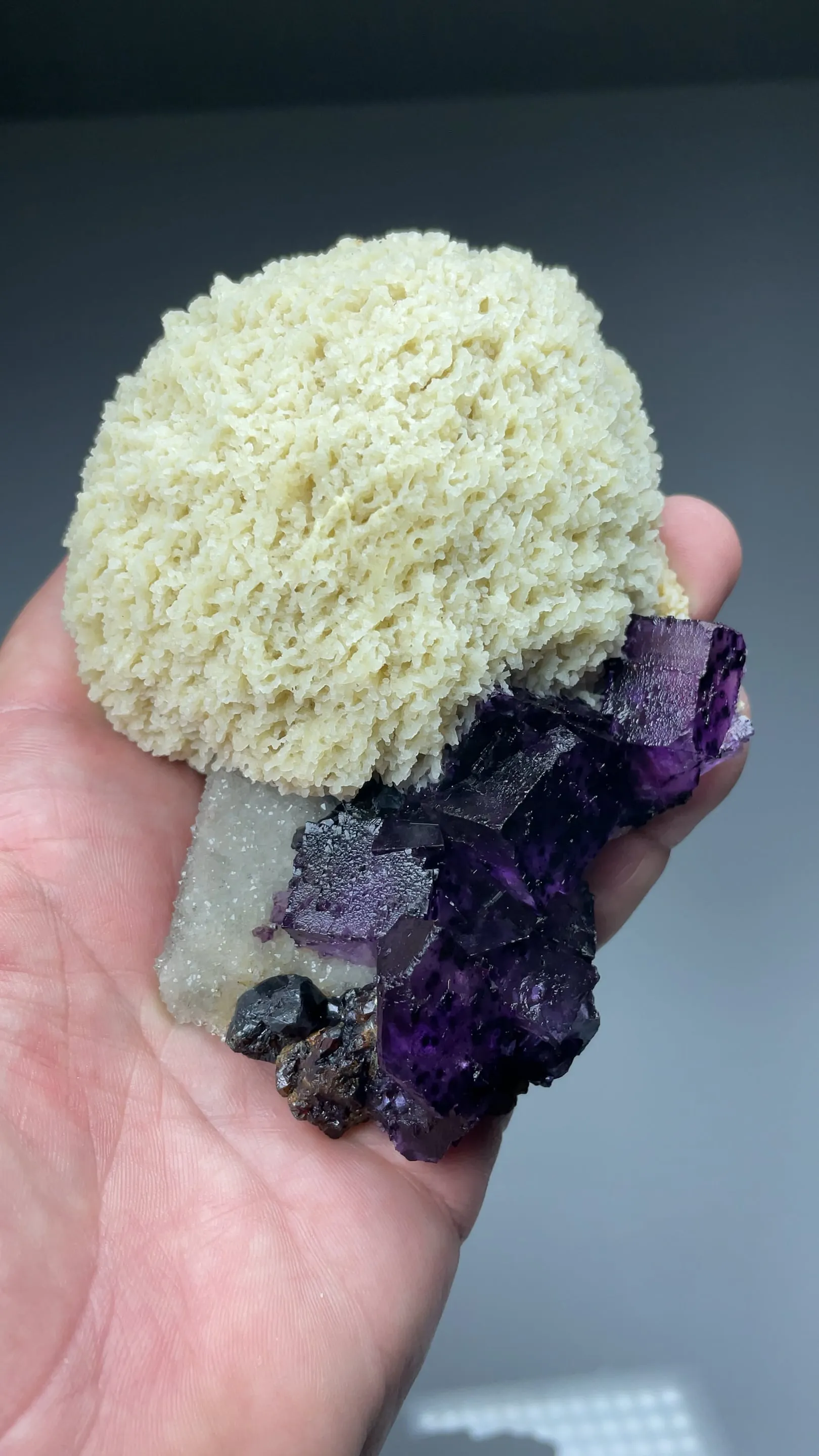 Barite with Fluorite, Sphalerite, Quartz - image 2