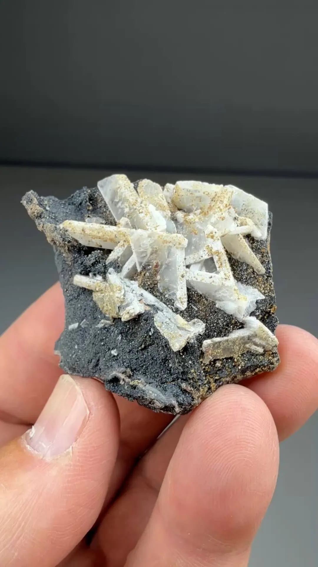 Barite with Hausmannite, Andradite - image 2