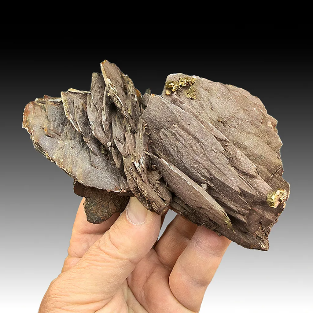 Barite with Hematite, Chalcopyrite image