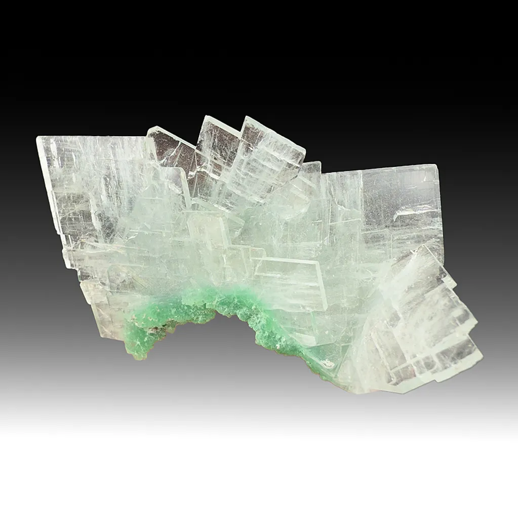 Barite with Malachite (2166) image