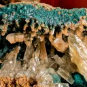 Barite with Malachite and Dioptase; DR Congo,  Shangulowé Mine - image 2
