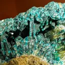 Barite with Malachite and Dioptase; DR Congo,  Shangulowé Mine - image 3