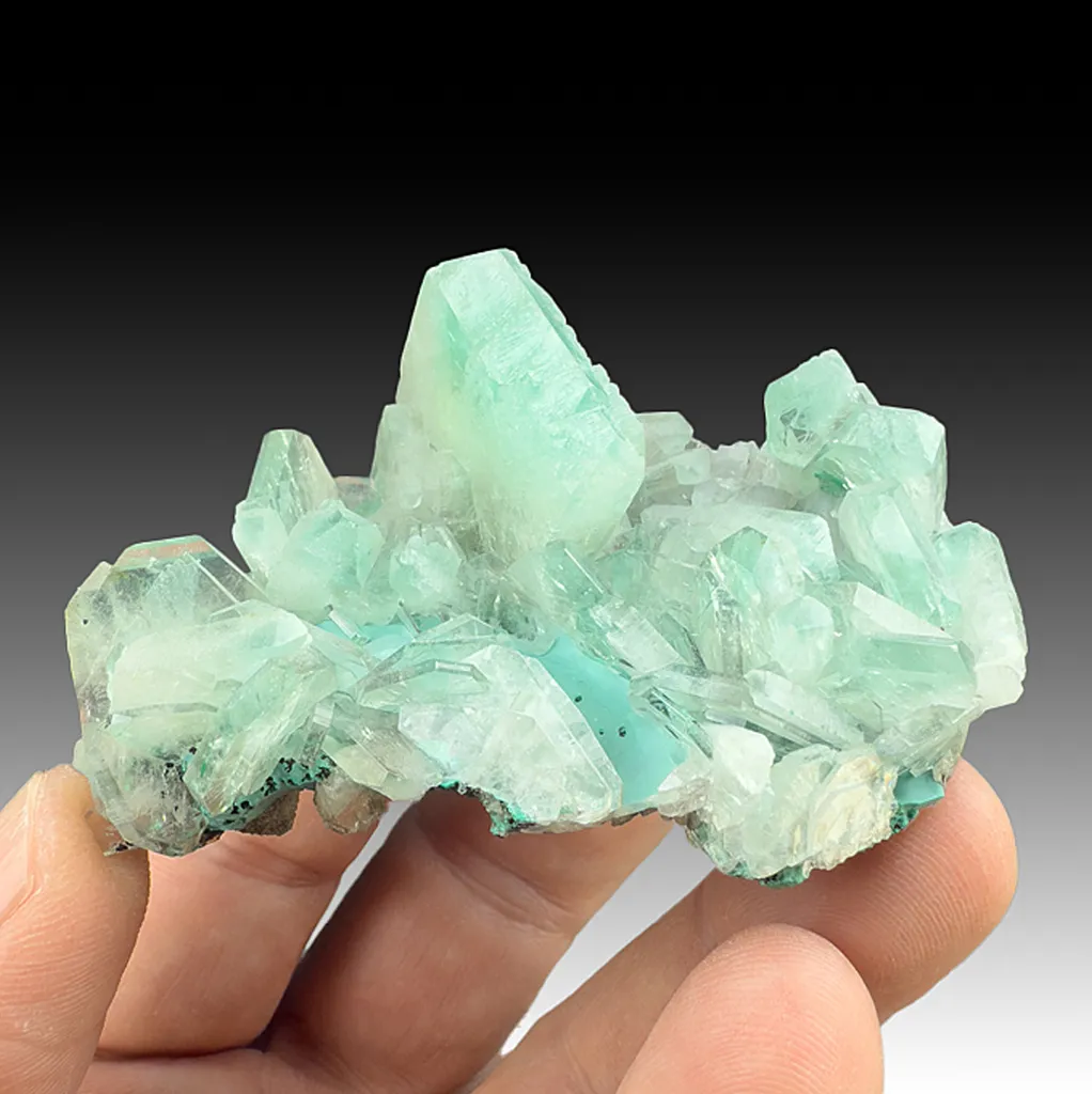 Barite with Malachite, Chrysocolla (2204) image