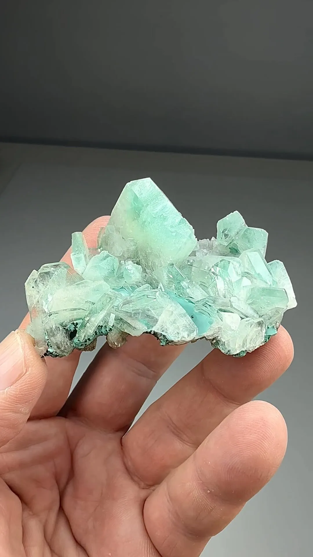 Barite with Malachite, Chrysocolla (2204) - image 2