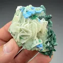 Barite with Plancheite, Malachite after Azurite (1860) - image 2