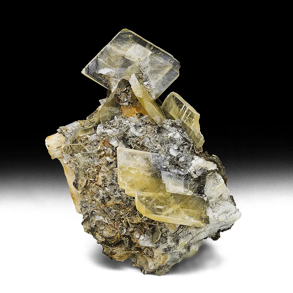 Barite with Pyrite image