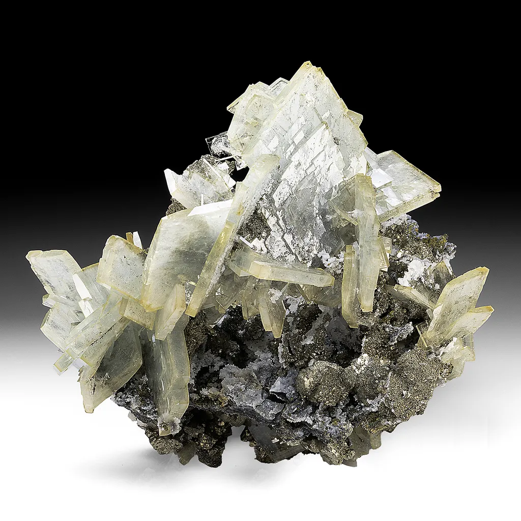 Barite with Pyrite, Quartz image