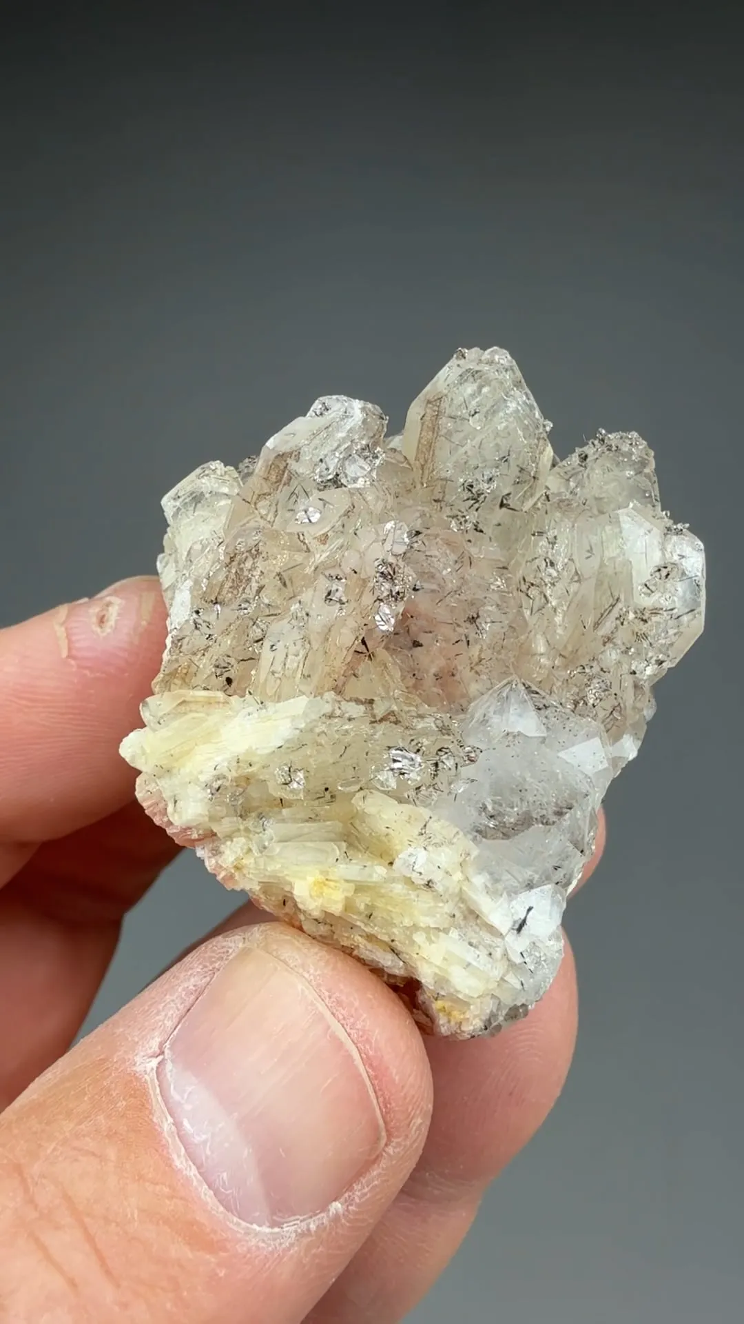 Barite with Quartz, Goethite - image 2
