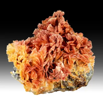 Barite with Realgar inclusions