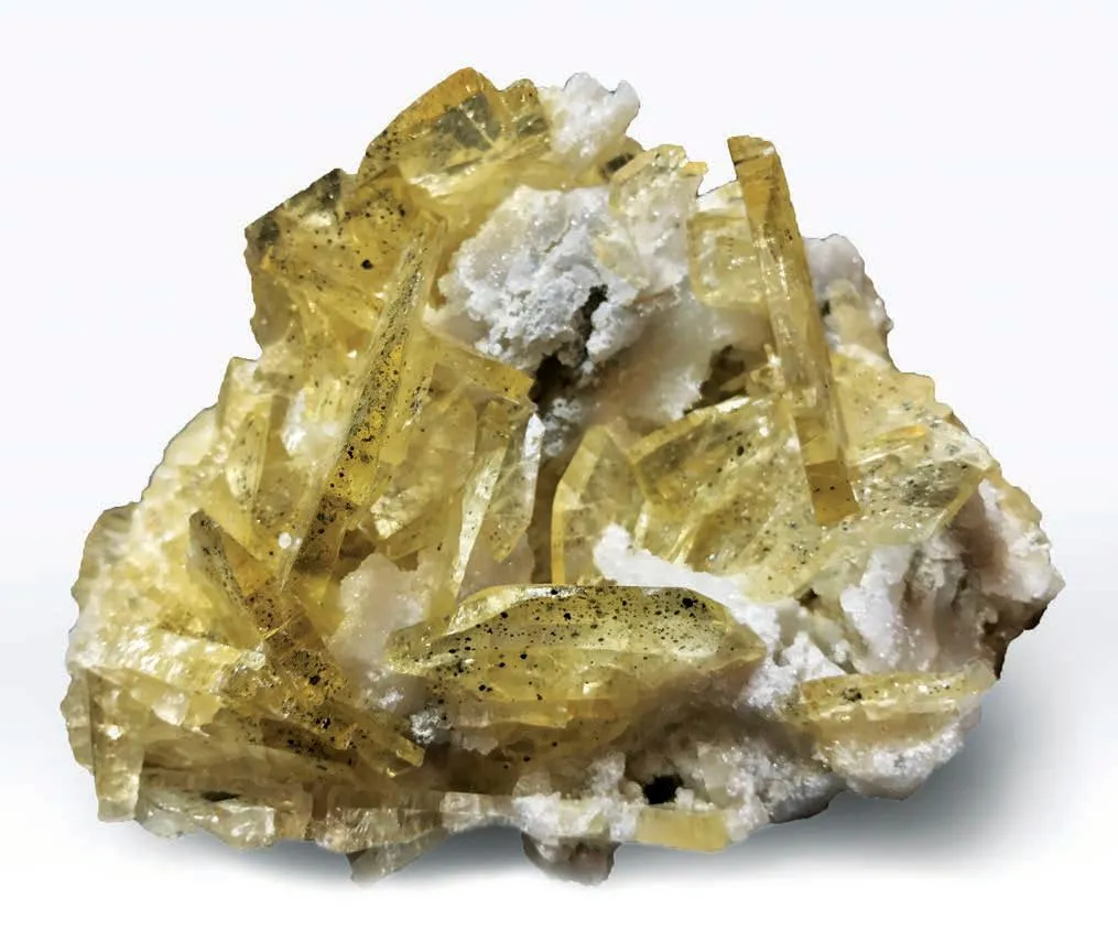 Barite with smythite inclusions image