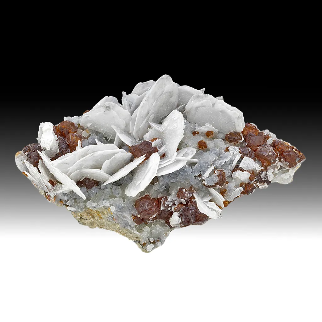 Barite with Sphalerite, Quartz image