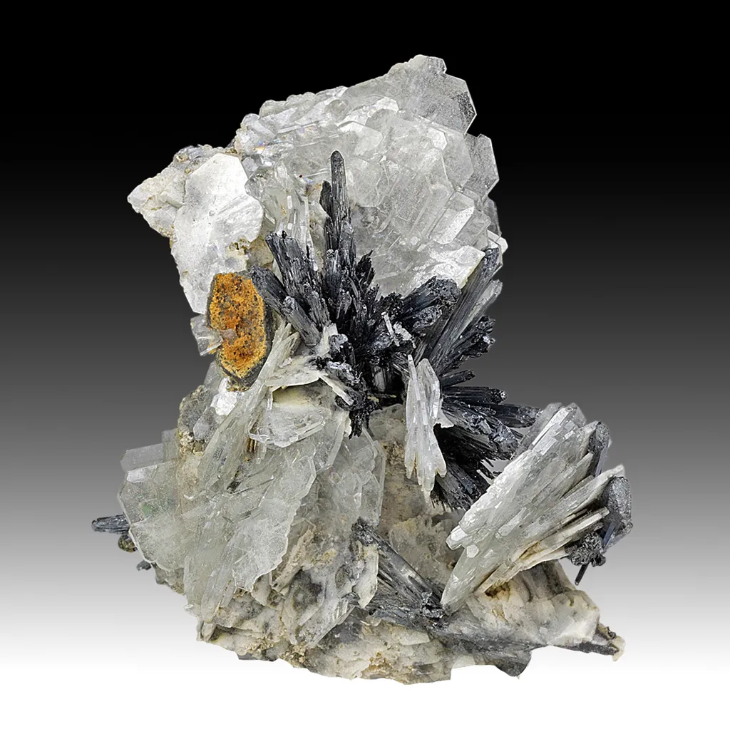 Barite with Stibnite image