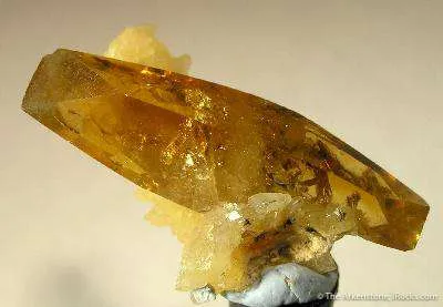 Barite With Yellow Calcite - image 2