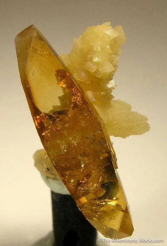 Barite With Yellow Calcite image