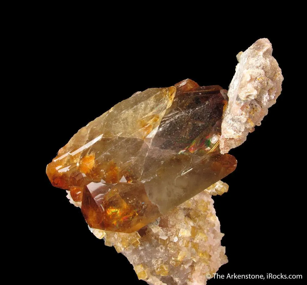 Baryte and Fluorite on Quartz - image 2