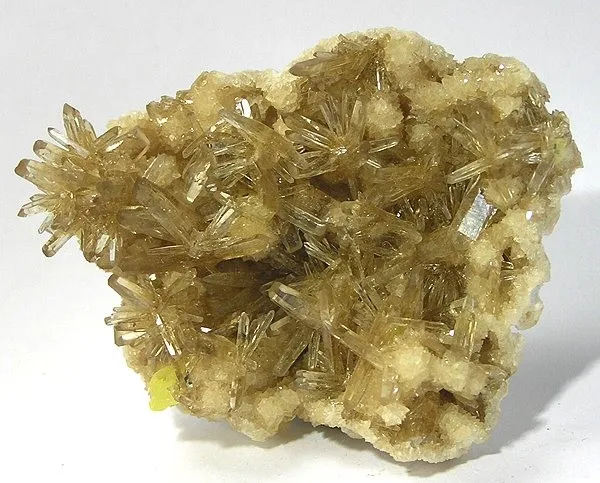 Baryte, Aragonite, Sulfur image