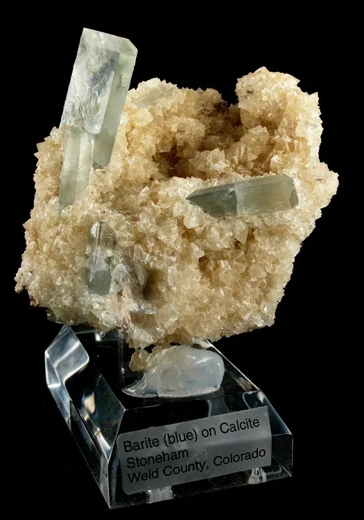 Baryte, Calcite image